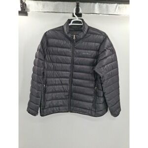 Eddie Bauer Jacket Mens 2XL XXL Black EB650 Goose Down Puffer